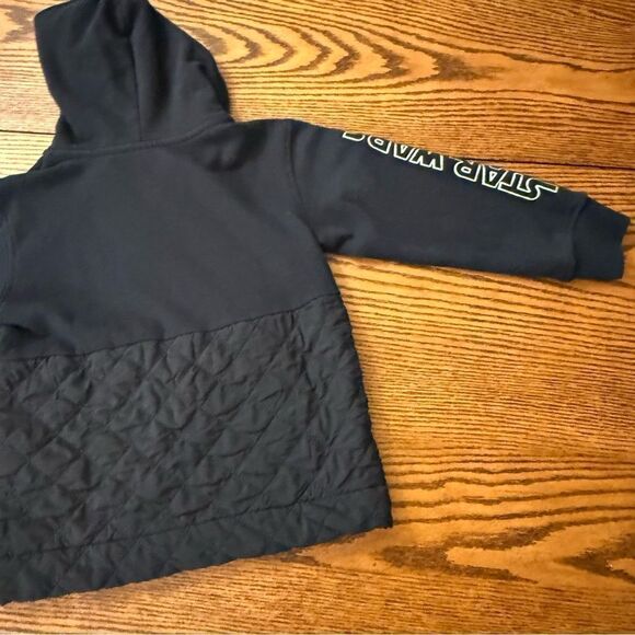 DISNEY Star Wars BB-8 Boy’s Pull Over Hoodie Size S Black/Silver Sweatshirt Hood - Picture 6 of 9